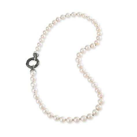 Collana di Perle con chiusura in Argento 